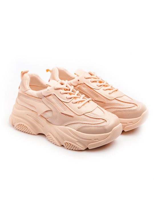 Malesa Γυναικεία Chunky Sneakers Ροζ