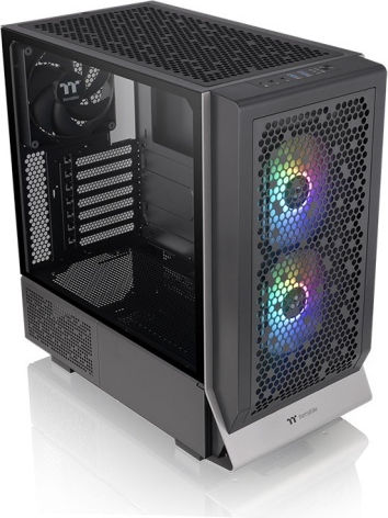 Thermaltake Ceres 300 TG Gaming Midi Tower Κουτί Υπολογιστή με Πλαϊνό Παράθυρο και RGB Φωτισμό Μαύρο