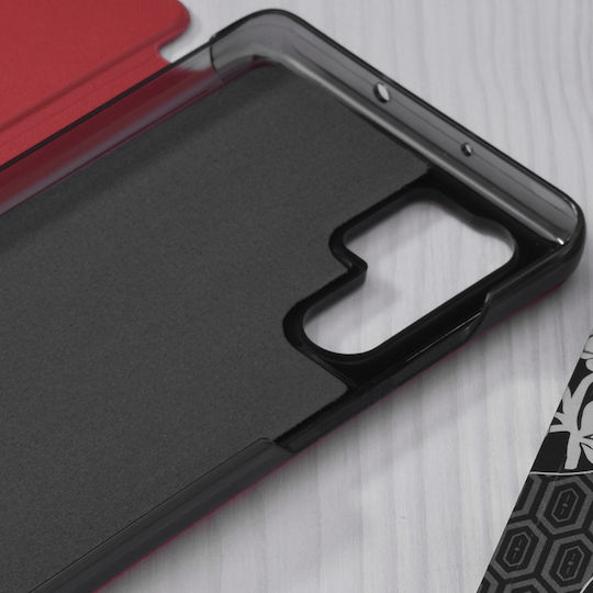 Techsuit eFold Buchen Sie Synthetisches Leder Rot (Huawei P30 Pro)