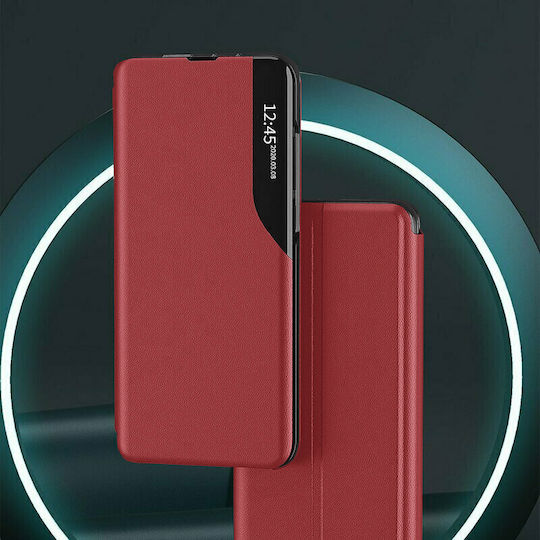 Techsuit eFold Buchen Sie Synthetisches Leder Rot (Huawei P30 Pro)