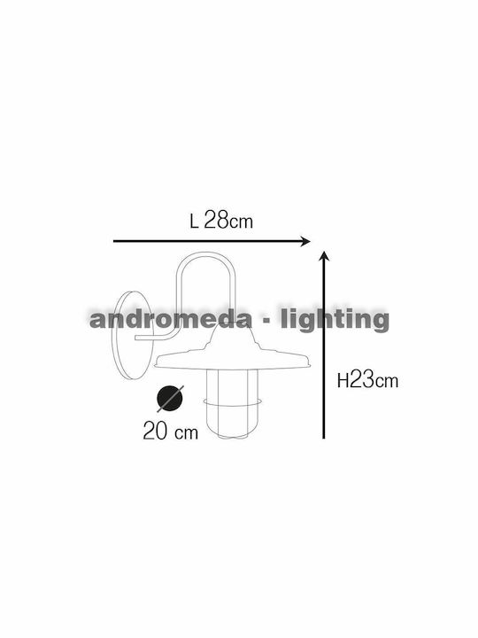 Andromeda Iluminat Exterior Montat Pe Perete Cu Umbră Auriu Andromeda Iluminat Exterior Montat Pe Perete Cu Umbră Auriu