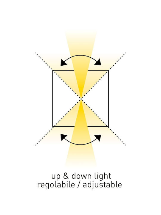Bot Lighting Επιτοίχια Εξωτερική Πλαφονιέρα LED IP65