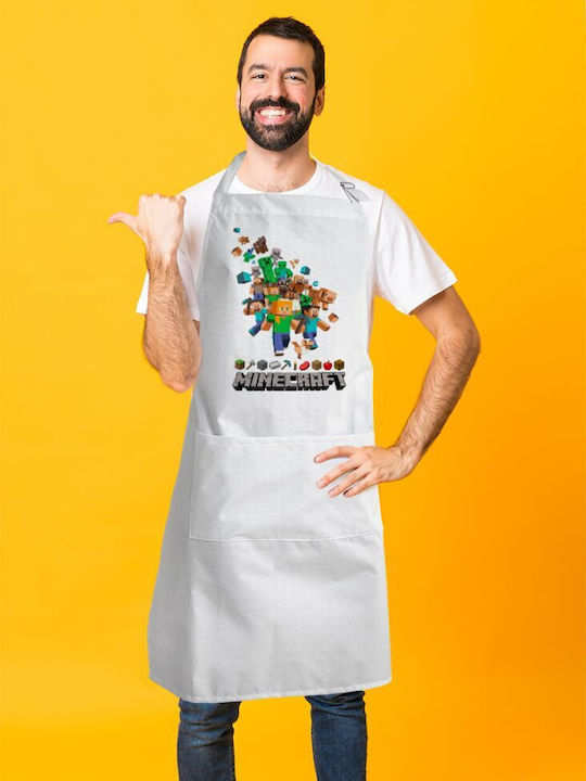 Koupakoupa Șorț de Bucătărie Albă KP_18267_APRON-BBQ-ADULT 1buc