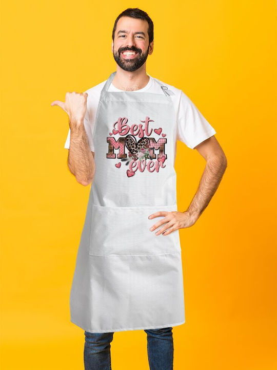 Koupakoupa Αδιάβροχη Ποδιά Κουζίνας Λευκή KP_17714_APRON-BBQ-ADULT