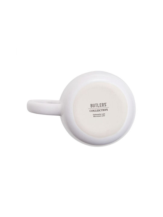 Butlers Becher Keramik Weiß 300ml