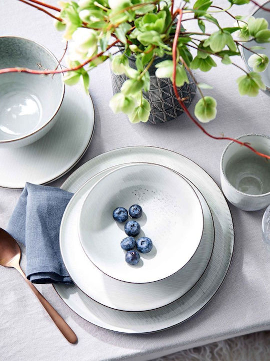 Butlers Henley Plate Shallow Ceramic White with Diameter 26.5cm