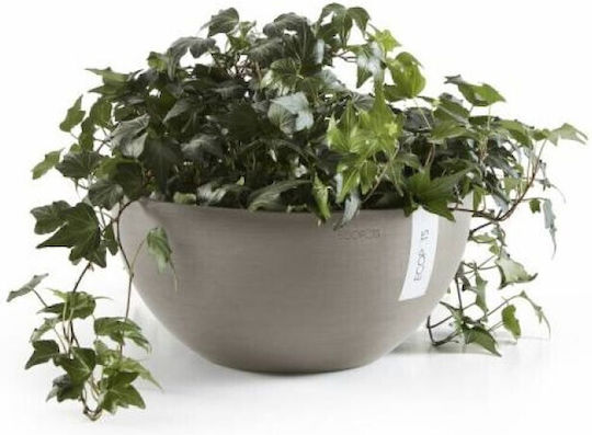 Ecopots Brussels Γλάστρα Πλαστική Taupe 25x25x12εκ.