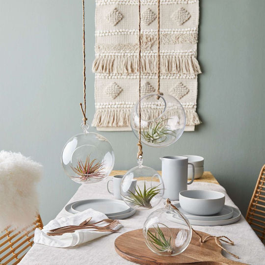 Butlers Casa Nova Πιάτο Ρηχό Κεραμικό Μαύρο με Διάμετρο 27cm