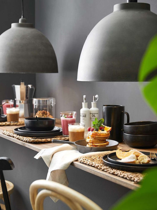 Butlers Casa Nova Farfurie joasă Ceramică Negru cu Diametru 22.5cm