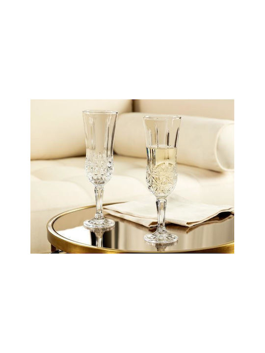 Madame Coco Set de Pahare pentru Vin Roșu din Sticlă Fără Colțuri 142ml 4buc