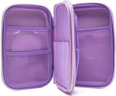 Yolo Pencil Case with 2 Compartments Pink