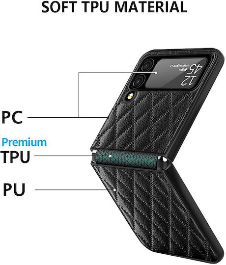Rhombus Back Cover Πλαστικό Ροζ (Galaxy Z Flip3 5G)
