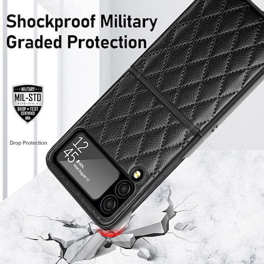 Rhombus Back Cover Πλαστικό Ροζ (Galaxy Z Flip3 5G)
