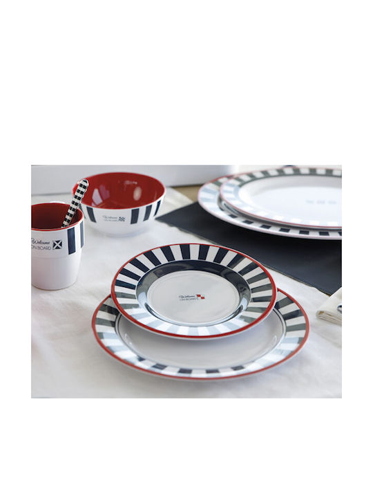 Marine Business Venezia Multicolour Melamine Dessert Plate Diameter 20cm 6 Pieces