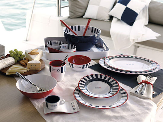 Marine Business Venezia Multicolour Melamine Dessert Plate Diameter 20cm 6 Pieces