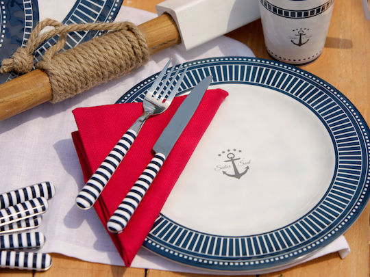 Marine Business Sailor Soul Shallow Serving Plate 6 Pieces