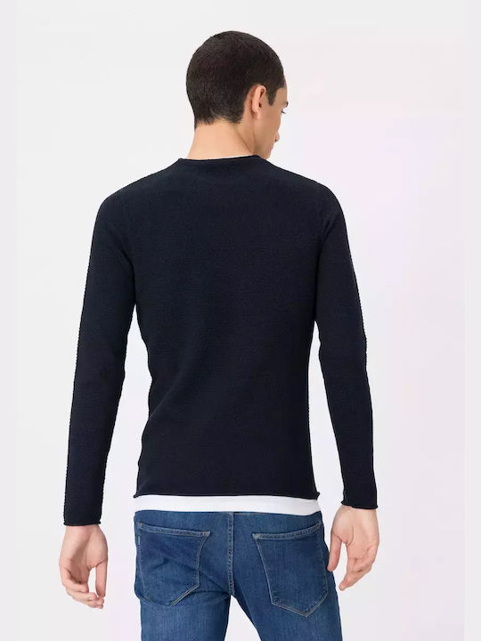 Tiffosi Men's Long Sleeve Sweater Navy Blue