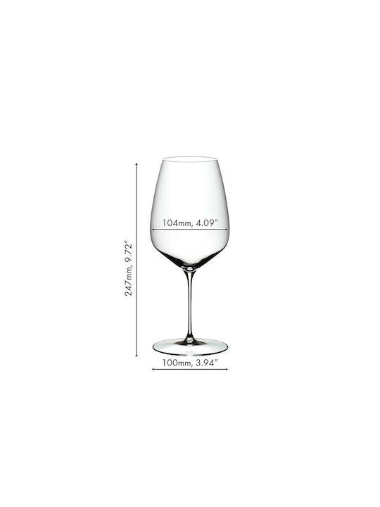 Riedel Set of Glasses for Red Wine made of Crystal Stemmed 2pcs