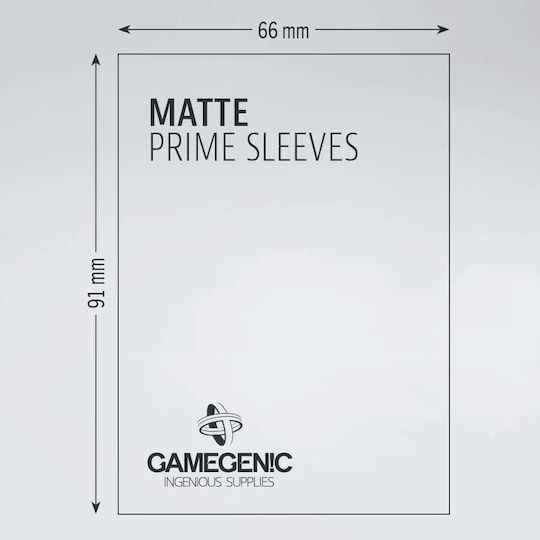 Gamegenic Matte Prime Card Sleeves Standard Size 100τμχ Μαύρες