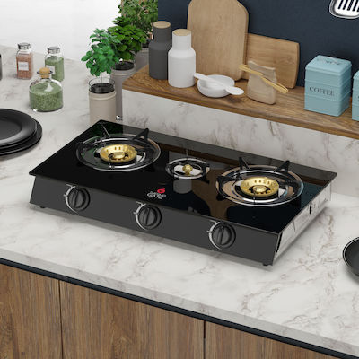 Thermogatz GL.2 Liquid Gas Countertop Double Burner Black