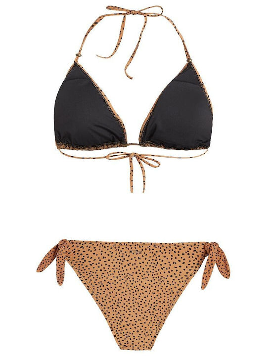 Set Bikini Τριγωνάκι Καφέ