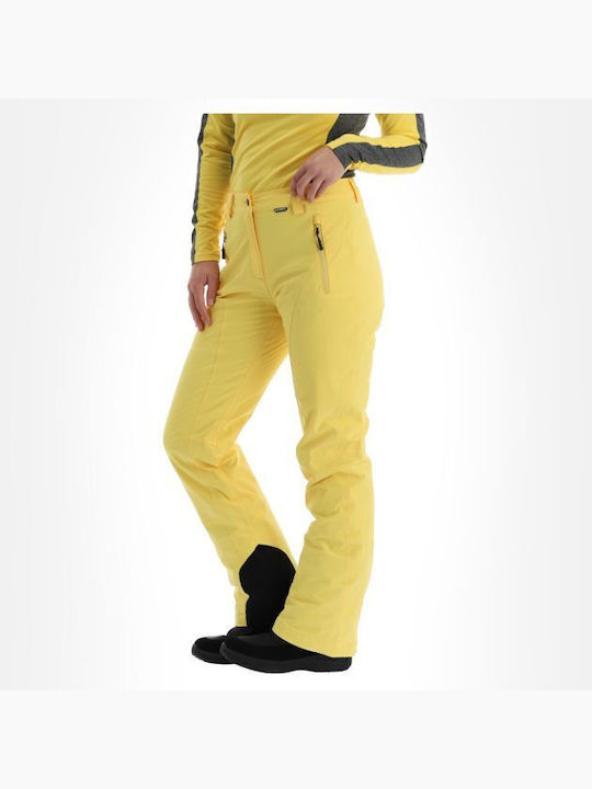 Icepeak Freyung 254012535-425 Women's Trousers for Ski & Snowboard Yellow