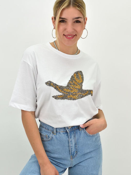 Γυναικείο T-shirt Λευκό