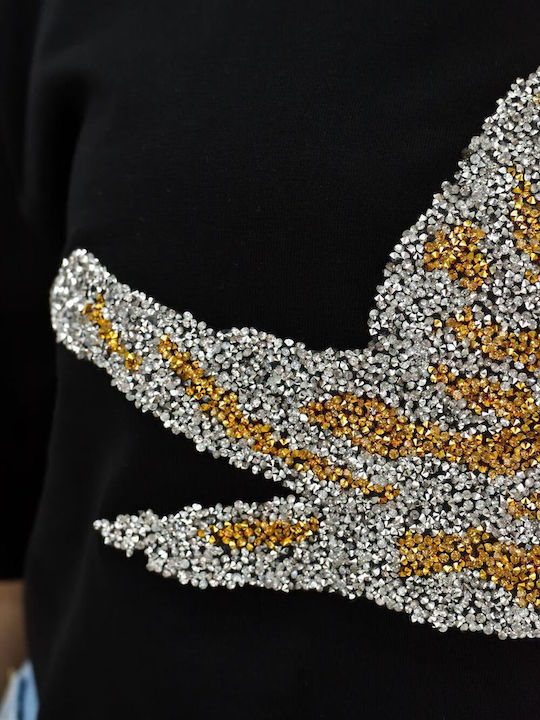 Дамска Черна T-shirt