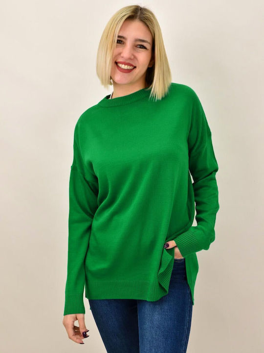 Potre Women's Long Sleeve Sweater Green