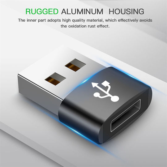 Techsuit Convertor USB-C Feminin În USB-A Masculin 1 Bucată