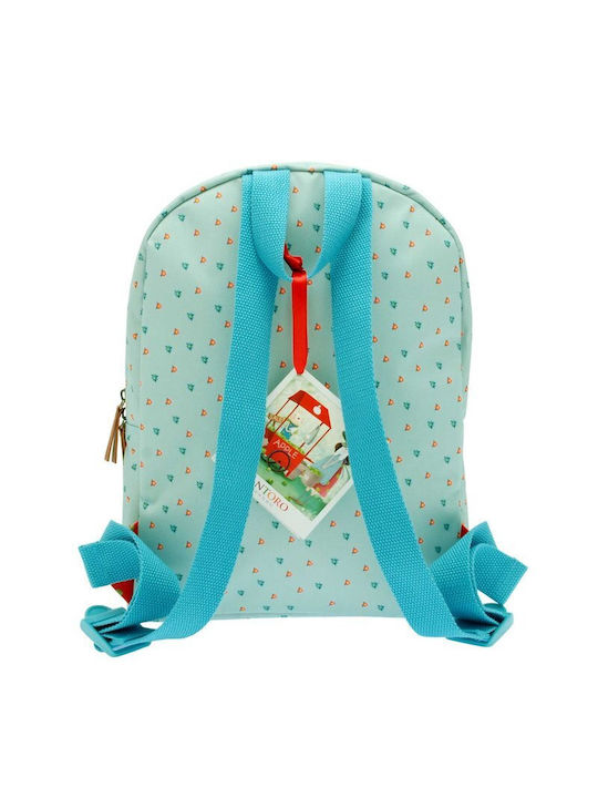 Santoro An Apple A Day School Bag Backpack Elementary, Elementary in Red color