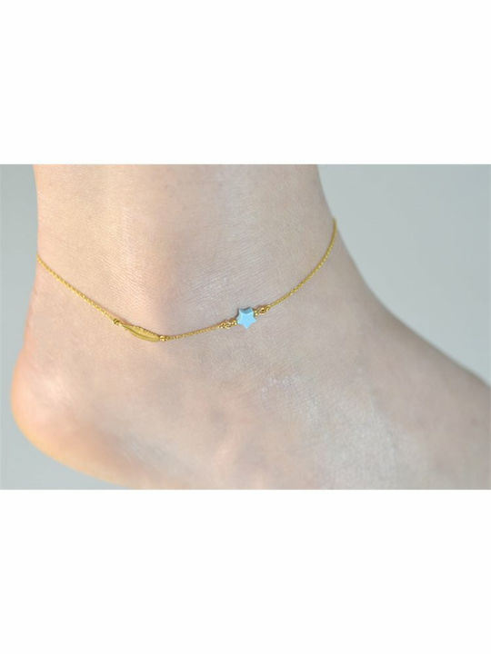 Paraxenies Bracelet Anklet Chain made of Silver Gold Plated