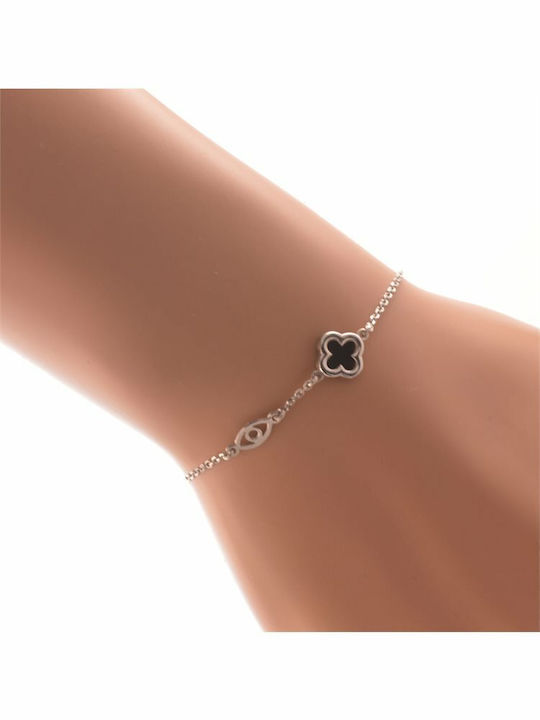 Paraxenies Damen Armband Kette mit Design Auge aus Silber