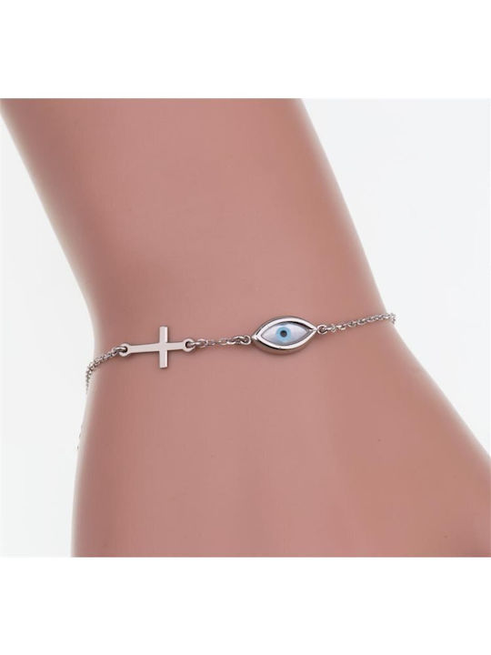 Paraxenies Damen Armband mit Design Auge aus Silber