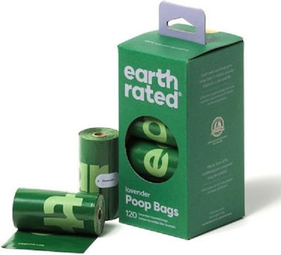 Earth Rated Saci pentru Excremente de Câine 120buc 80032451