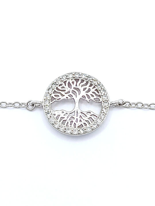 PS Silver Bracelet made of Silver with Zircon