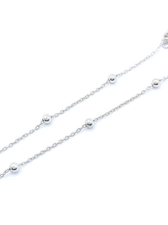 PS Silver Дамско Гривна Anklet Верига от Сребърен