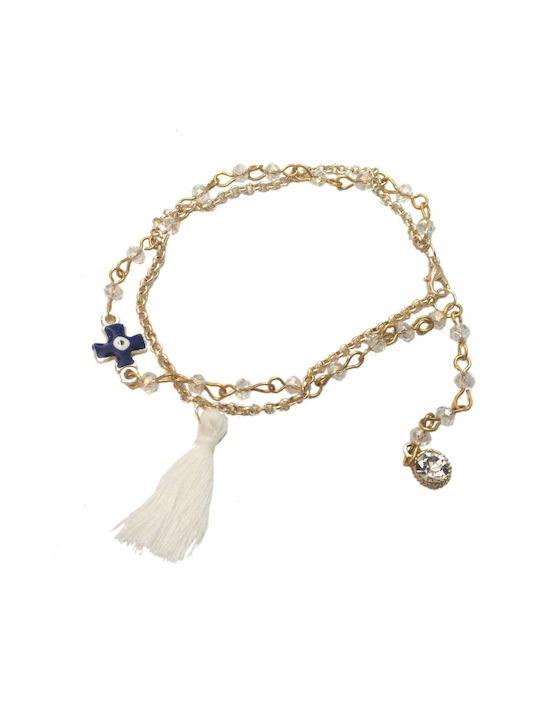 Tatu Moyo Bracelet with Cross design Gold Plated