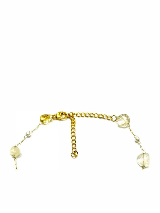 Kostibas Fashion Vergoldete Fußarmband aus Stahl