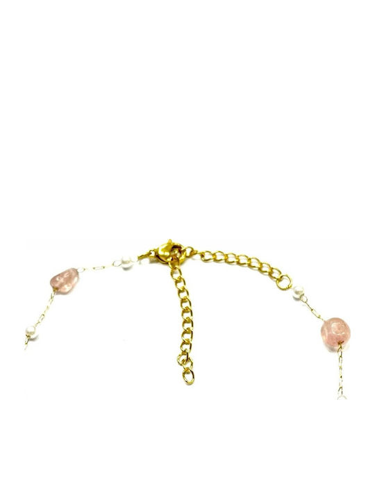 Kostibas Fashion Gold Plated Steel Anklet