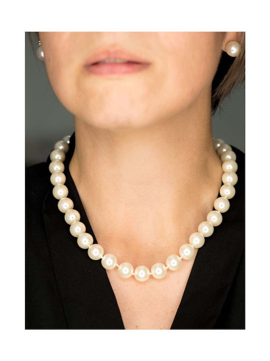 Paraxenies Halskette aus Silber mit Perlen