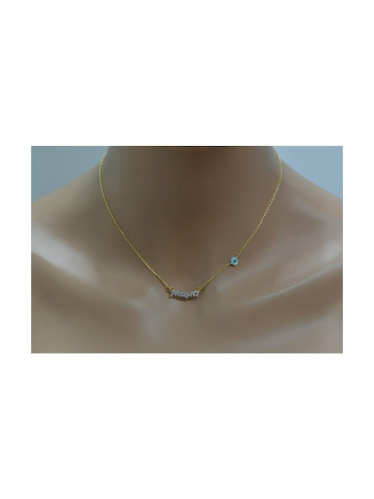 Paraxenies Halskette Mutti aus Vergoldet Silber mit Zirkonia