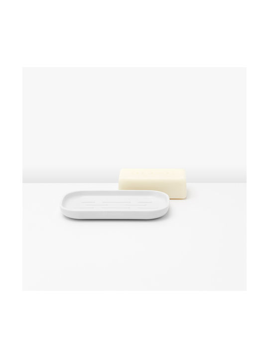 Brabantia Metallic Soap Dish Countertop White