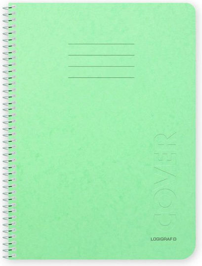 Logigraf Σπιράλ Τετράδια Ριγέ Β5 COVER Πολύχρωμο 15τμχ