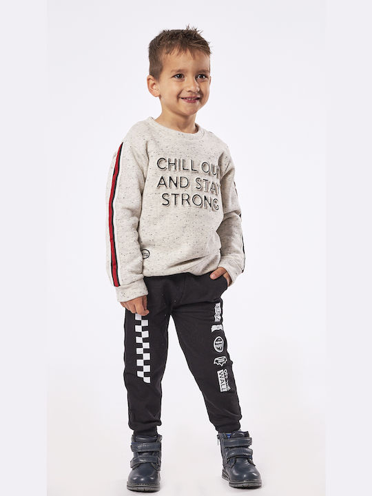 Hashtag Kinder Sweatpants Set - Jogginganzug Ecru 2Stück