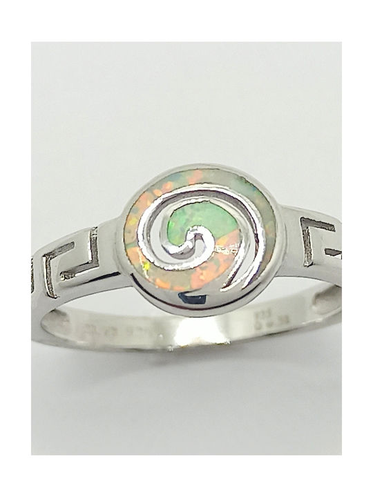 PS Silver Women's Silver Ring with Stone