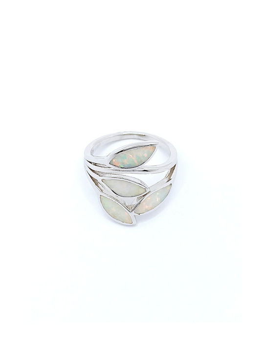 PS Silver Women's Ring with Stones from Silver