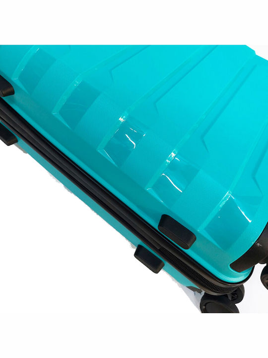 Diplomat Seagull Cabin Travel Suitcase Hard Turquoise with 4 Wheels Height 52cm SG180
