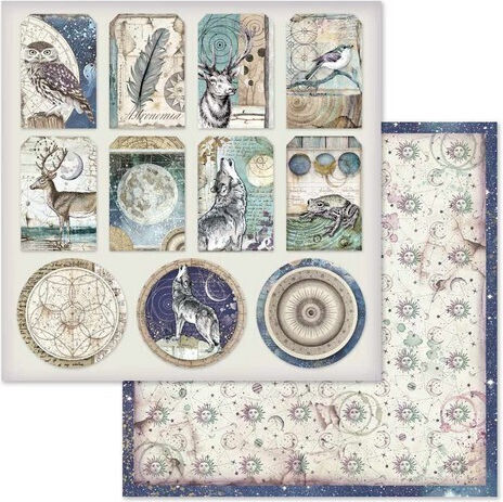 Stamperia Листа Scrapbooking Двулицево 190гр/кв.м 10 листове 10бр