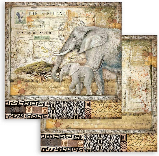 Stamperia Savana Scrapbooking Beidseitig 190gr/m² 10 Blätter 10Stück SBBL103